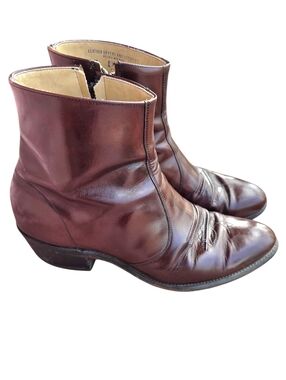 Vintage Hanover Men's Leather Ankle Boots Size 12
